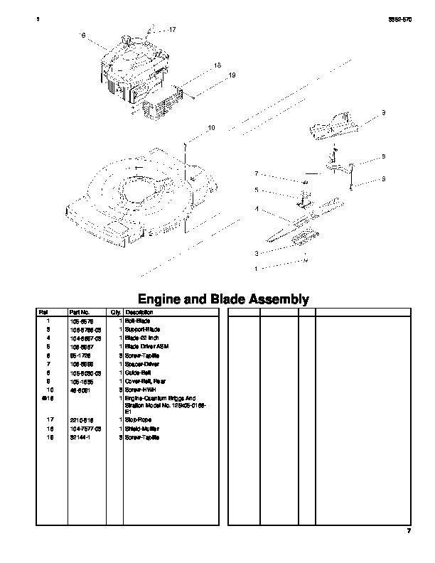 Toro 20041 22-Inch Recycler Lawn Mower Parts Catalog, 2005