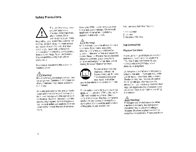 Stihl Ms 021 023 025 Chainsaw Owners Manual