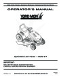 MTD Yard Man 614 Hydrostatic Tractor Lawn Mower Owners Manual page 1