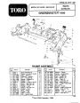 Toro 04050 Greensmaster 1000 Lawn Mower Parts Catalog page 1