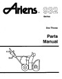 Ariens Sno Thro 932 Series Snow Blower Parts Manual page 1