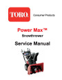 Toro Power Max Series Snow Blower Service Manual page 1