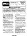 Toro 824 1028 Power Shift 38543 38555 Snow Blower Operators Manual, 1995 page 1