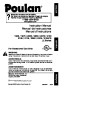 Poulan 1950 1975 2055 2050 2075 2150 2155 2175 2350 2375 2150PR LE Series Chainsaw Owners Manual page 1