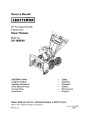 Craftsman 247.888540 28-Inch Snow Blower Owners Manual page 1