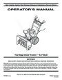 MTD 769-01275C E F Style Snow Blower Owners Manual page 1