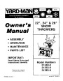 Yard-Man 31340-8 31353-8 31383-8 Snow Blower Owners Manual by MTD page 1