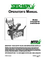 Yard-Man 31AE553F401 31AE573H401 Snow Blower Owners Manual by MTD page 1