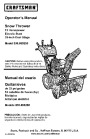 Craftsman 536.889250 33-Inch Snow Blower Owners Manual page 1