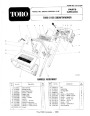 Toro 38000C S-120 Snowblower Parts Catalog, 1989 page 1