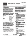 Toro Power Max 1028LE 38645 Snow Blower Operators Manual, 2004 – Finnish page 1
