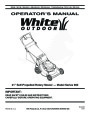 MTD White Outdoor 900 Series 21 Inch Self Propelled Rotary Lawn Mower Owners Manual page 1
