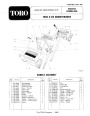 Toro 38000 S-120 Snowblower Parts Catalog, 1989-1991 page 1