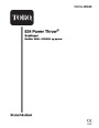 Toro 38053 824 Power Throw Snowblower Operators Manual, 2002 – Norwegian page 1