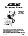 MTD White Outdoor SB1350W Snow Blower Owners Manual page 1