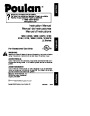 Poulan 1950 2025 2050 2075 2150 2155 2175 2350 2375 2150PR LE Series Chainsaw Owners Manual page 1