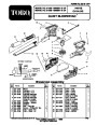 Toro 51566 Quiet Blower Vac Parts Catalog, 1999 page 1