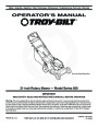 MTD Troy-Bilt 830 Series 21 Inch Rotary Lawn Mower Owners Manual page 1