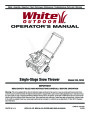 MTD White Outdoor 235 S235 Single Stage Snow Blower Owners Manual page 1