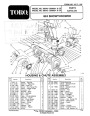 Toro 824 1028 Power Shift 38543 38555 Snow Blower Parts Catalog, 1995 page 1