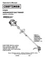Craftsman 316.791870 2 Cycle Trimmer Lawn Mower Owners Manual page 1