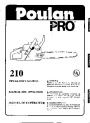 Poulan Pro 210 Chainsaw Owners Manual page 1
