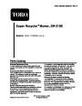 Toro 20045 20048 21-Inch Super Recycler SR 21OS Lawn Mower Parts Catalog, 2001 page 1