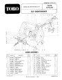 Toro 38035 3521 Snowblower Parts Catalog, 1985 page 1