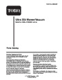 Toro 51598 Ultra 225 Blower/Vacuum Parts Catalog, 2001-2004 page 1