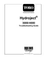 Toro Commercial Products Hydroject 3000 4000 Troubleshooting Guide 97928SL Rev A page 1