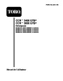 Toro CCR 2400 3000 38412 38418 38433 38438 Snow Blower Operators Manual, 1999 – French page 1