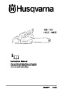 Husqvarna 136 141 136LE 141LE Chainsaw Instruction Manual page 1