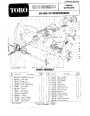 Toro 38050 724 Snowblower Parts Catalog, 1979 page 1