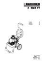 Kärcher G 2000 ET Gasoline Power High Pressure Washer Owners Manual page 1