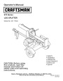 Craftsman 675 247.77640 Log Splitter Lawn Mower Owners Manual page 1