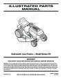 MTD 610 Hydrostatic Lawn Tractor Mower Parts List page 1