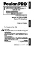 Poulan Pro PPB3416 PPB4218 Chainsaw Owners Manual page 1