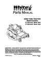 MTD White Outdoor ZT 4200 ZT 5000 42 50 Inch Zero Turn Tractor Lawn Mower Parts List page 1