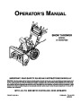 MTD 31AE640F352 Snow Blower Owners Manual page 1