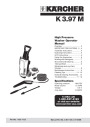 Kärcher K 3.97 M Plus Electric Power High Pressure Washer Owners Manual page 1