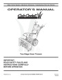 MTD Cub Cadet 769 04210 Snow Blower Owners Manual page 1