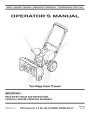 MTD 769-04165 Snow Blower Owners Manual page 1