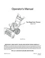 MTD 6FE E F Style Snow Blower Owners Manual page 1