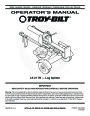 MTD Troy-Bilt LS 27 TB Log Splitter Lawn Mower Owners Manual page 1