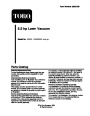 Toro 62925 206cc OHV Vacuum Blower Parts Catalog, 2003-2005 page 1