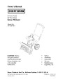 Craftsman 247.887001 22-Inch Snow Blower Owners Manual page 1