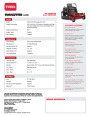 Toro TIMECUTTER Z4200 Engine Construction Specifications page 1