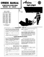 Ariens Sno Thro 910006-7-8-10 910014 910955-95 922003-6-7-8 Snow Blower Owners Manual page 1