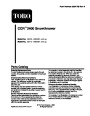 Toro CCR 2400 3000 38412 38418 38433 38438 Snow Blower Parts Catalog, 1999 page 1