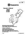 Husqvarna 521SSE 521SSR Snow Blower Owners Manual page 1